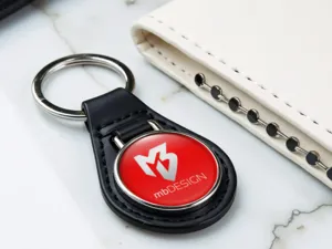 mbDESIGN Schlüsselkette Leder Robust Minimal Luxus Haptik